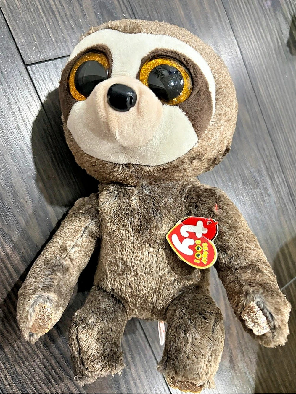 Ty Dangler the Sloth Plush Brown & Cream NWT